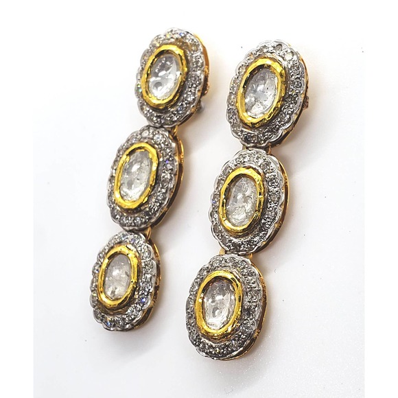 18kt Gold Fusion Diamond Earring - Picture 6 of 10